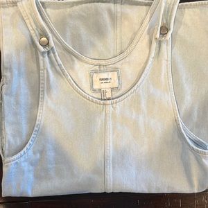 Jean Overall Dress- Light wash